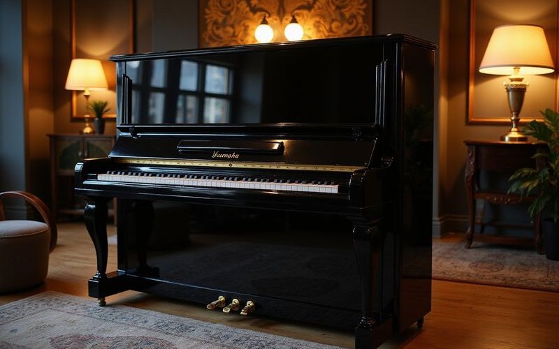 Mid-range Yamaha upright piano